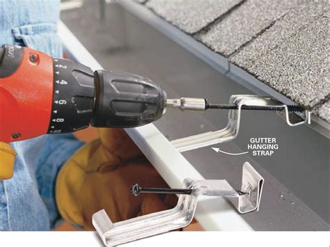 rain gutter bracket installation